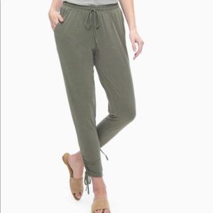 Splendid Modal Joggers Jersey Olive Gray Small High Rise with Pockets